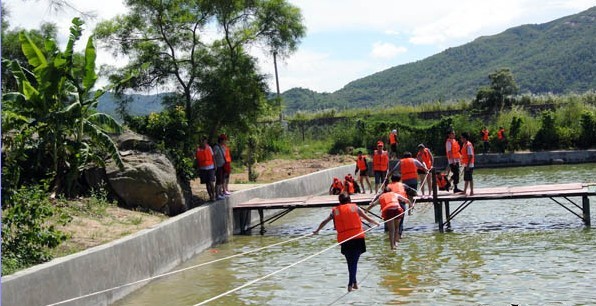 水上钢丝绳——水上拓展项目之平衡应变